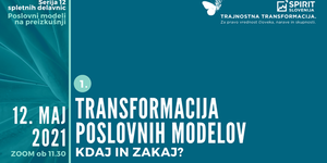 Spletna delavnica: "Transformacija poslovnih modelov"