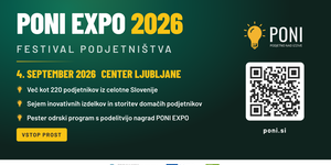 PONI EXPO 2026: Vseslovenski festival podjetništva in praznik programa PONI